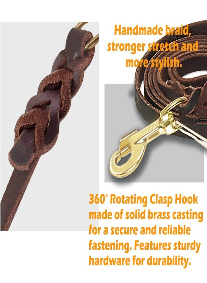 Highland Farms Select Premier 9.2Ft Leather Dog Training Leash. Made from Leather and is a Great Option for Hunting Dogs or General Obedience in The Backyard.Christmas Dog Gifts-Brown - Image 3